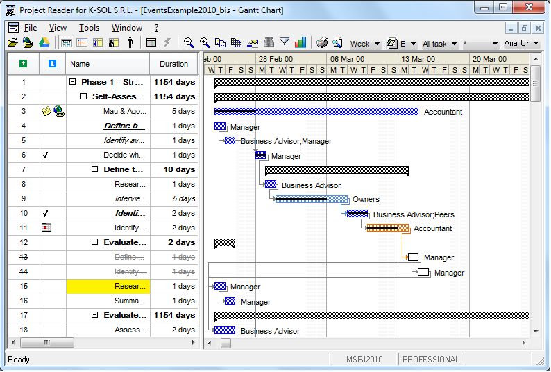 Viewer for Microsoft Project mpp files and Project Server
